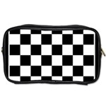 Chess Board Background Design Toiletries Bag (Two Sides) Front