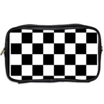 Chess Board Background Design Toiletries Bag (Two Sides) Back