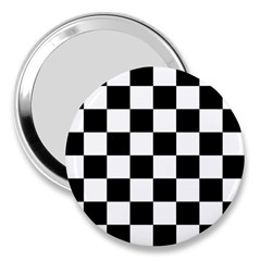 Chess Board Background Design 3  Handbag Mirrors by Apen