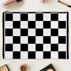 Chess Board Background Design Cosmetic Bag (xxxl) by Apen