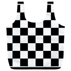 Chess Board Background Design Full Print Recycle Bag (xxl) by Apen