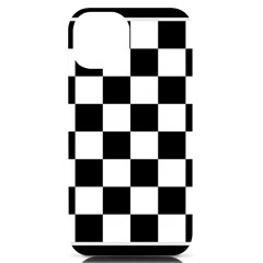 Chess Board Background Design Iphone 14 Black Uv Print Case by Apen