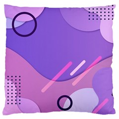 Colorful Labstract Wallpaper Theme Standard Premium Plush Fleece Cushion Case (two Sides) by Apen