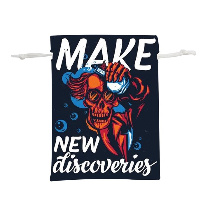 Make devil discovery  Lightweight Drawstring Pouch (L)