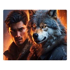 Be Dare For Everything Two Sides Premium Plush Fleece Blanket (large) by Saikumar