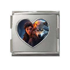 Be Fearless Mega Link Heart Italian Charm (18mm) by Saikumar