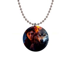 Be Fearless 1  Button Necklace by Saikumar