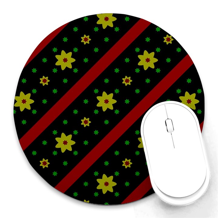 Background Pattern Texture Design Round Mousepad