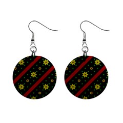 Background Pattern Texture Design Mini Button Earrings by Jatiart