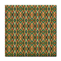 Pattern Design Vintage Abstract Tile Coaster by Jatiart