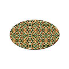 Pattern Design Vintage Abstract Sticker Oval (10 Pack) by Jatiart