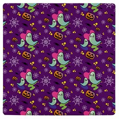 Pumpkin Ghost Skeleton Pattern Uv Print Square Tile Coaster 