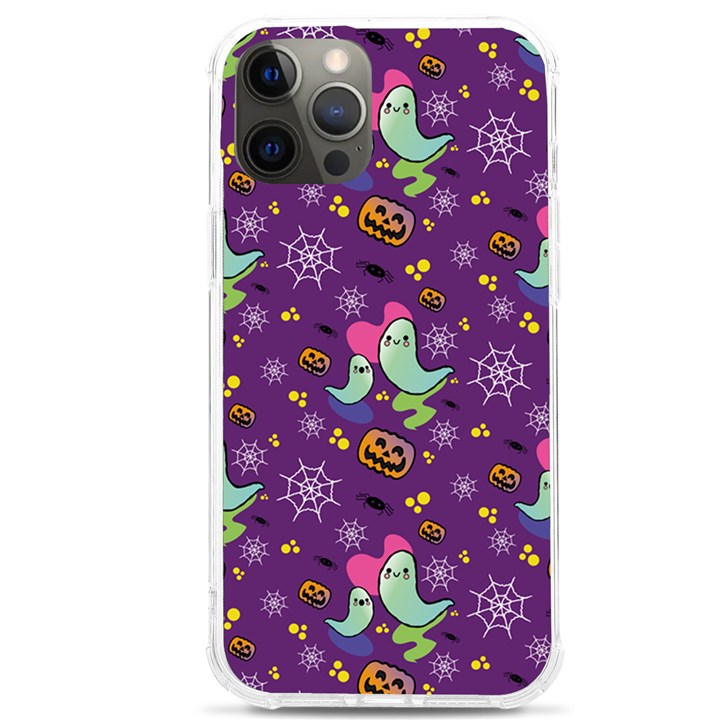 Pumpkin Ghost Skeleton Pattern iPhone 12 Pro max TPU UV Print Case