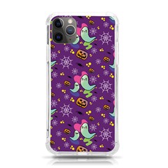 Pumpkin Ghost Skeleton Pattern Iphone 11 Pro Max 6 5 Inch Tpu Uv Print Case by Jatiart