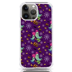 Pumpkin Ghost Skeleton Pattern Iphone 13 Pro Max Tpu Uv Print Case by Jatiart