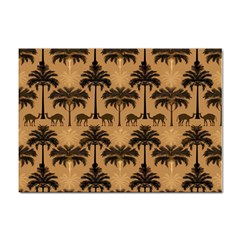 Camel Palm Tree Patern Sticker A4 (10 Pack) by Jatiart