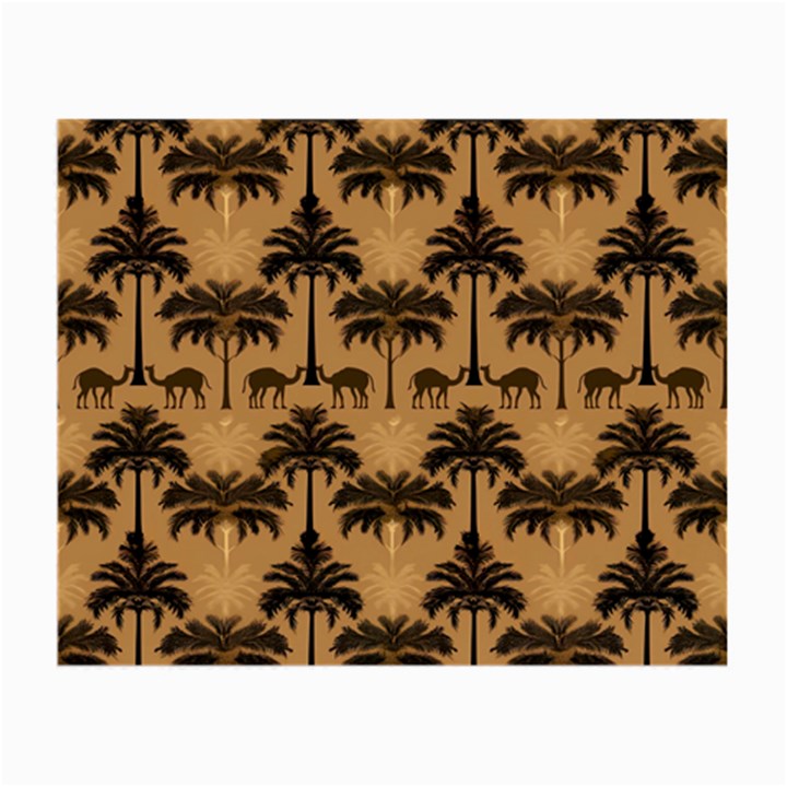 Camel Palm Tree Patern Small Glasses Cloth (2 Sides)