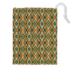 Pattern Design Vintage Abstract Drawstring Pouch (4xl)