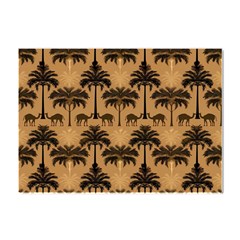 Camel Palm Tree Patern Crystal Sticker (a4)