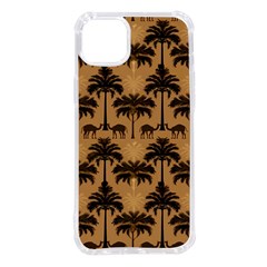 Camel Palm Tree Patern Iphone 14 Plus Tpu Uv Print Case by Jatiart