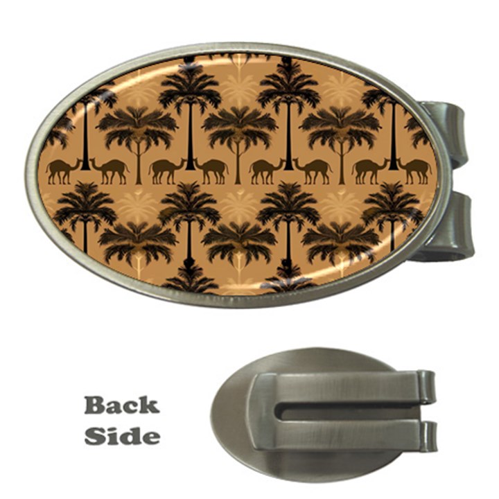 Pattern Background Decorative Money Clips (Oval) 