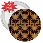 Abstract Design Background Pattern 3  Buttons (100 pack)  Front