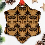 Pattern Background Decorative Snowflake Ornament (Two Sides) Front