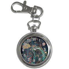 Vintage Peacock Feather Key Chain Watches by Jatiart