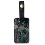 Vintage Peacock Feather Luggage Tag (one side) Front