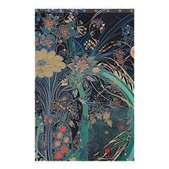 Vintage Peacock Feather Shower Curtain 48  X 72  (small)  by Jatiart