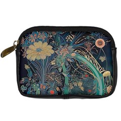 Bird Flower Tree Forest Digital Camera Leather Case by Jatiart