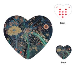 Flowers Trees Forest Playing Cards Single Design (heart)