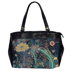 Flowers Trees Forest Oversize Office Handbag (2 Sides) by Jatiart