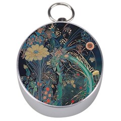 Flowers Trees Forest Silver Compasses by Jatiart