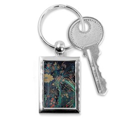 Vintage World Map Key Chain (rectangle)