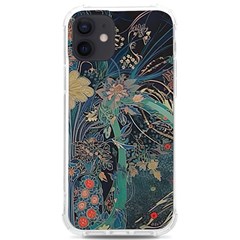 Vintage Peacock Feather Iphone 12/12 Pro Tpu Uv Print Case by Jatiart