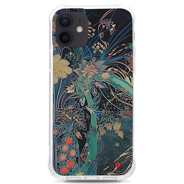 Vintage Peacock Feather iPhone 12/12 Pro TPU UV Print Case