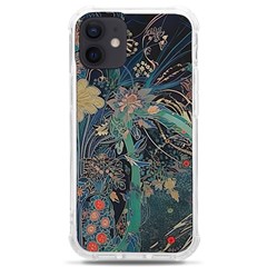 Vintage Peacock Feather Iphone 12 Mini Tpu Uv Print Case	