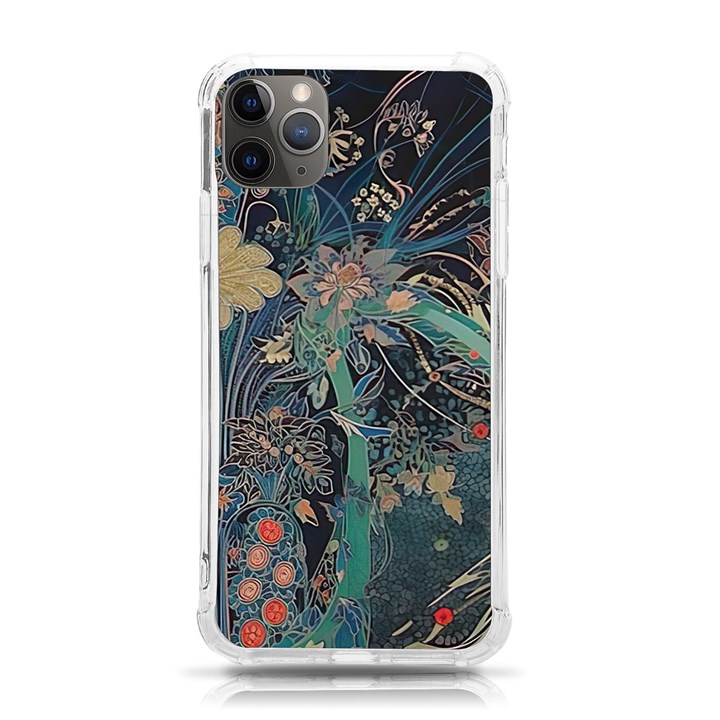 Vintage Peacock Feather iPhone 11 Pro Max 6.5 Inch TPU UV Print Case