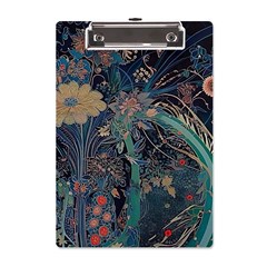 Bird Flower Tree Forest A5 Acrylic Clipboard by Jatiart