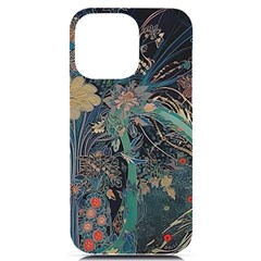 Flowers Trees Forest Iphone 14 Pro Max Black Uv Print Case by Jatiart