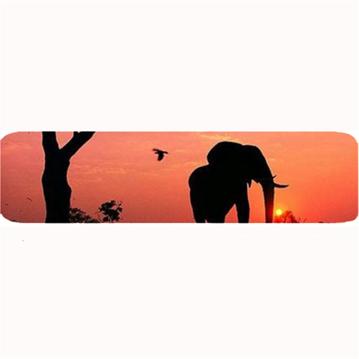 Elephant Landscape Tree Africa Sunset Safari Wild Large Bar Mat