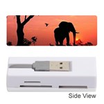 Elephant Landscape Tree Africa Sunset Safari Wild Memory Card Reader (Stick) Front