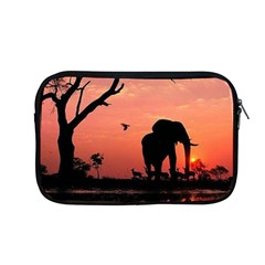 Elephant Landscape Tree Africa Sunset Safari Wild Apple Macbook Pro 13  Zipper Case by Jatiart