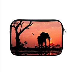 Elephant Landscape Tree Africa Sunset Safari Wild Apple Macbook Pro 15  Zipper Case by Jatiart