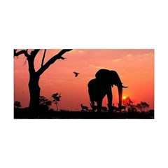 Elephant Landscape Tree Africa Sunset Safari Wild Yoga Headband by Jatiart