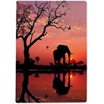 Elephant Landscape Tree Africa Sunset Safari Wild A4 Acrylic Clipboard Back