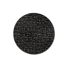 Math Equations Formulas Pattern Magnet 3  (round) by Ravend