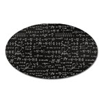 Math Equations Formulas Pattern Oval Magnet Front