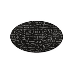 Math Equations Formulas Pattern Sticker Oval (10 Pack) by Ravend